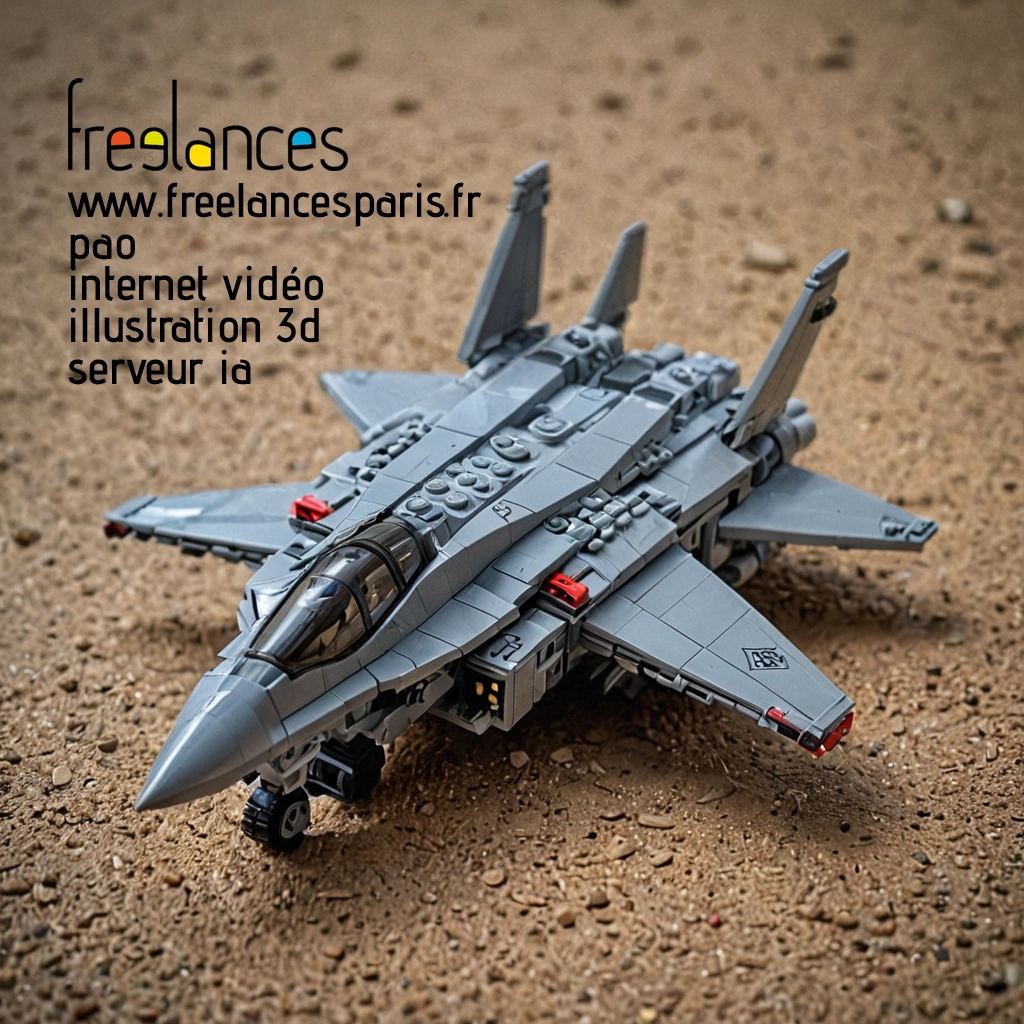 Pao mise en page internet vidéo illustration 3d serveur IA générative AI freelance paris studio de création magazines QLBIBLF0